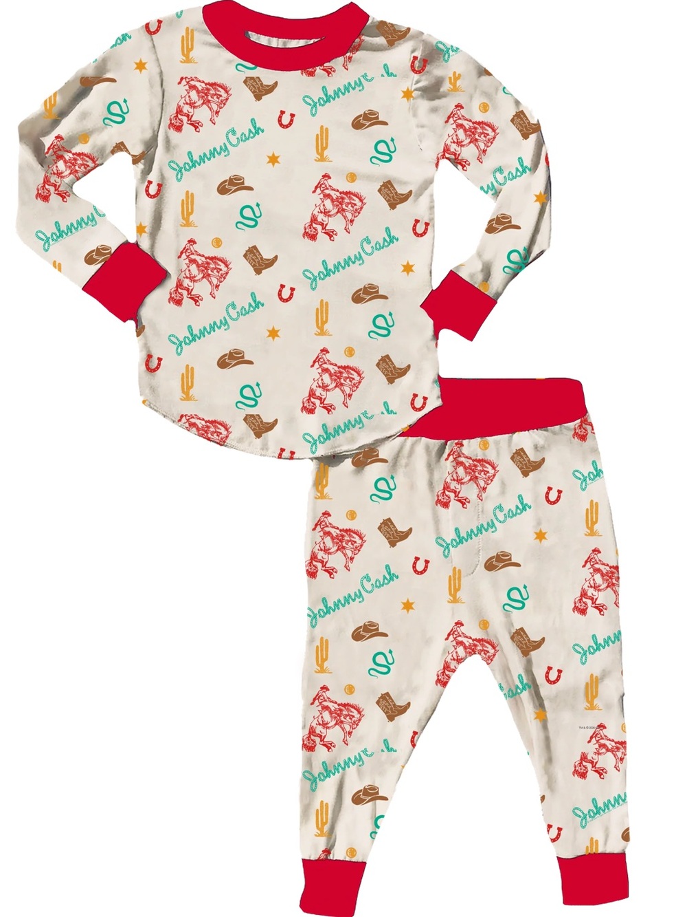 Johnny Cash Giddy Up Bamboo PJ Set